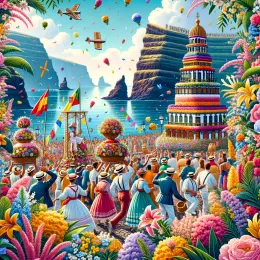 Greeting Card Madeira Flower Festival: A Celebration of Inspiration and Joy for Life