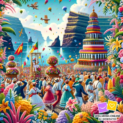 Madeira Flower Festival: A Celebration of Inspiration and Joy for Life Greeting Card Madeira Flower Festival: A Celebration of Inspiration and Joy for Life
