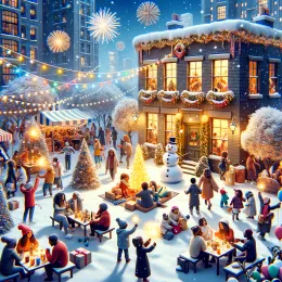 Открытка Новогодние мечты: Примите рост, радость и возможности