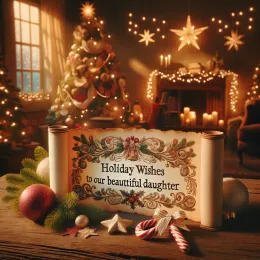 Greeting Card “Daughter’s Season of Joy: Embrace Love and Laughter”