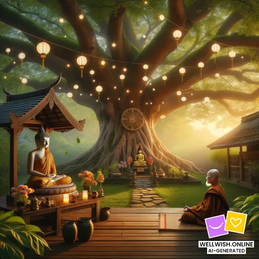 Bodhi Day Reflection: Embrace Wisdom and Inner Peace Greeting Card Bodhi Day Reflection: Embrace Wisdom and Inner Peace