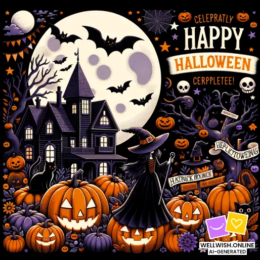 Magical Halloween: A Celebration of Light, Laughter, and Autumn Inspiration Greeting Card Magical Halloween: A Celebration of Light, Laughter, and Autumn Inspiration