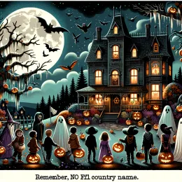 Greeting Card Enchanting Halloween Wishes: Magic, Laughter & Autumn Charm