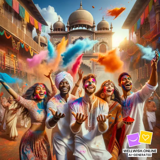 Celebrate Holi: Joy, Love, and Colorful Memories Await Greeting Card Celebrate Holi: Joy, Love, and Colorful Memories Await