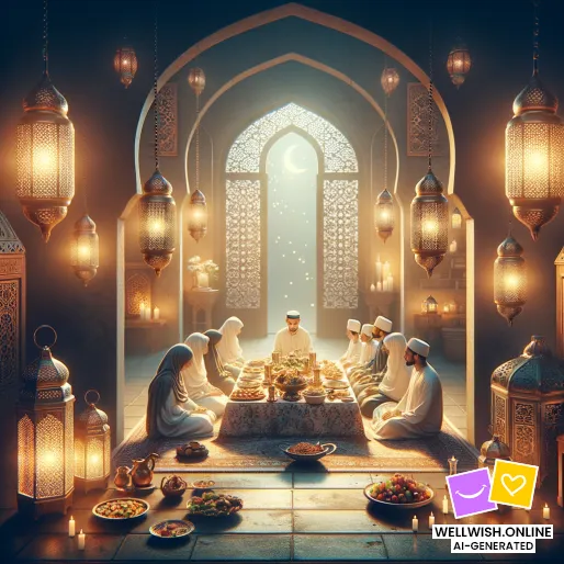 Ramadan Wishes: Peace, Reflection, and Spiritual Growth Greeting Card Ramadan Wishes: Peace, Reflection, and Spiritual Growth