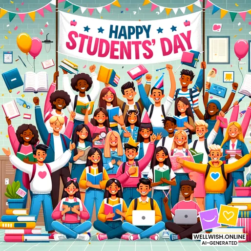 Celebrate Students’ Day: Ignite Curiosity & Embrace Learning Greeting Card Celebrate Students’ Day: Ignite Curiosity & Embrace Learning