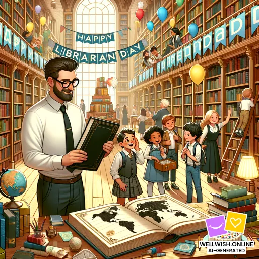 Celebrate National Librarian Day: Honoring Literary Guardians Greeting Card Celebrate National Librarian Day: Honoring Literary Guardians