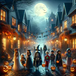 Greeting Card Magical Halloween Wishes: Warmth, Laughter, and Friendship