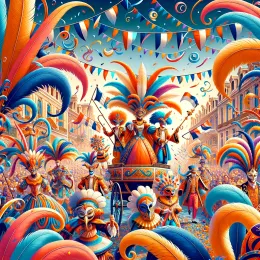 Greeting Card Carnival: Music, Magic, and Vibrant Moments of Life