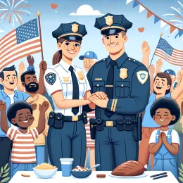 Greeting Card Honoring Police: Celebrating Courage and Dedication Today