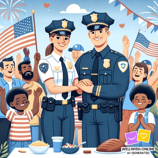 Honoring Police: Celebrating Courage and Dedication Today Greeting Card Honoring Police: Celebrating Courage and Dedication Today