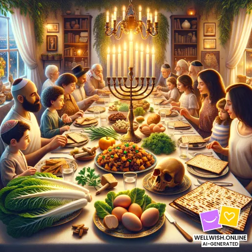 Passover Reflections: Embrace Renewal and Joyful Traditions Greeting Card Passover Reflections: Embrace Renewal and Joyful Traditions