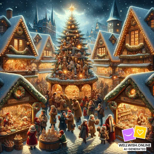 Descubre la Magia de los Tesoros del Mercado Navideño Tarjeta postal Descubre la Magia de los Tesoros del Mercado Navideño