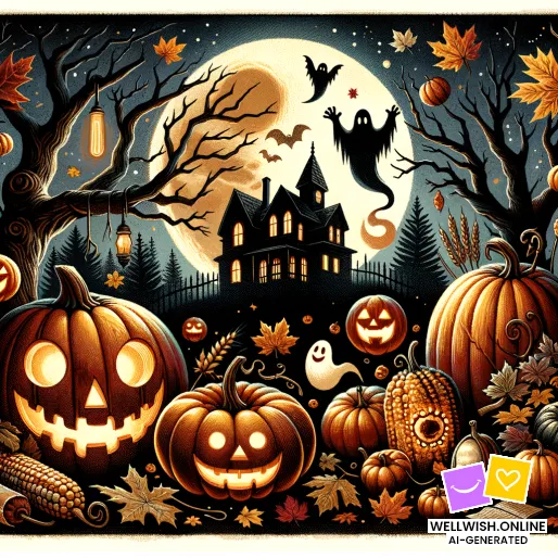Enchanting Halloween: Embrace the Magic and Connection Greeting Card Enchanting Halloween: Embrace the Magic and Connection
