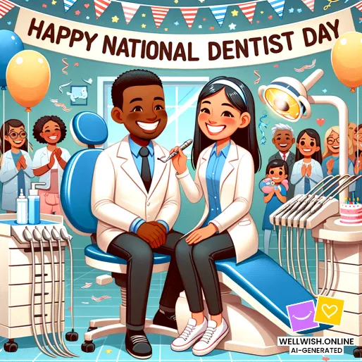 Celebrate National Dentist Day: Honoring Smile Artisans Greeting Card Celebrate National Dentist Day: Honoring Smile Artisans