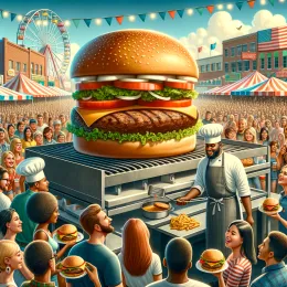 Greeting Card Celebrate National Cheeseburger Day with Taste and Togetherness