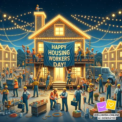 Celebrating the Unsung Heroes Building Heartfelt Homes Greeting Card Celebrating the Unsung Heroes Building Heartfelt Homes