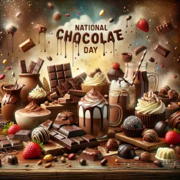 Greeting Card Indulge in Sweet Joy on National Chocolate Day