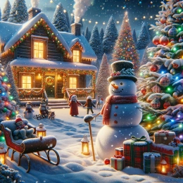 Greeting Card Heartwarming Christmas Wishes: Embrace Joy and Gratitude