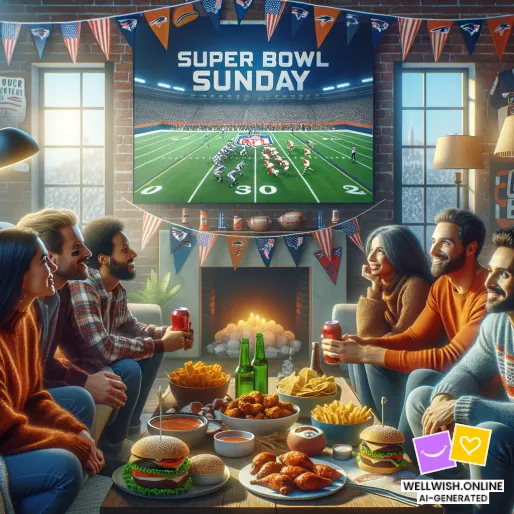 Листівка Святкуйте Супербоул у неділю: Тачдауни, Сміх, Спогади