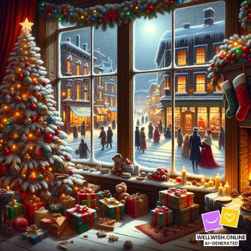 Greeting Card Bright Christmas Day: Joy, Peace, and Lasting Memories