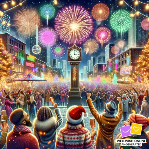 Greeting Card New Year Wishes: Embrace Adventure and Cherished Memories