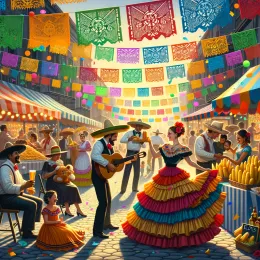 Листівка Святкуйте Сінко де Майо: Єдність, Радість і Традиції