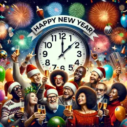 Greeting Card New Year Reflections: Hope, Joy, and New Opportunities