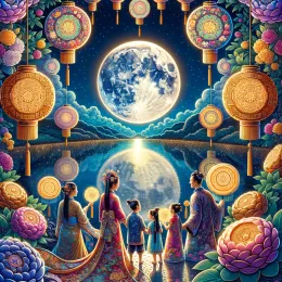 Greeting Card Mid-Autumn Festival: Celebrate with Joy and Reflection