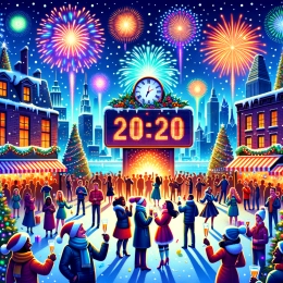 Greeting Card New Year Reflections: Embrace Adventure and New Beginnings