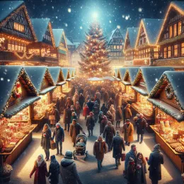 Greeting Card Descubre la Alegría en el Mercado Navideño: Calidez y Maravilla te Esperan