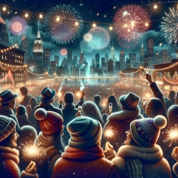 Greeting Card Reflect and Anticipate: Embrace a Year of Wonder and Growth