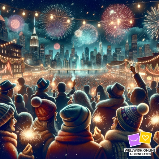 Greeting Card Reflect and Anticipate: Embrace a Year of Wonder and Growth