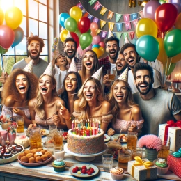 Greeting Card Bright Moments of Life: Inspiration, Harmony, and Friendship