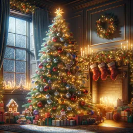 Greeting Card Warmth and Joy: Embrace Christmas with Love and Peace