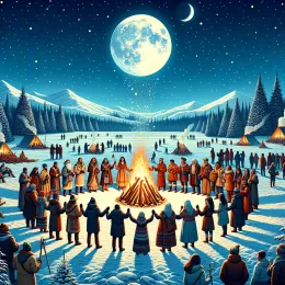 Greeting Card “Embrace Renewal and Joy This Winter Solstice”