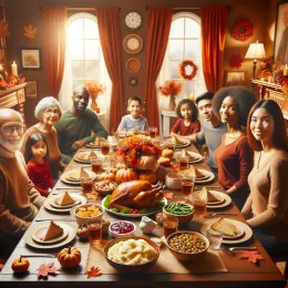 Greeting Card Thanksgiving Joy: Celebrating Love and Gratitude Together