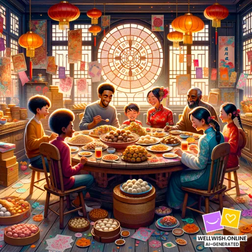 Greeting Card Xiaonian Reflections: Embrace Joy, Gratitude, and Possibilities