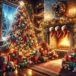 Greeting Card Christmas Day: Embrace Joy, Love, and Winter Magic