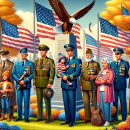 Листівка Вшанування ветеранів: мужність, стійкість і жертва