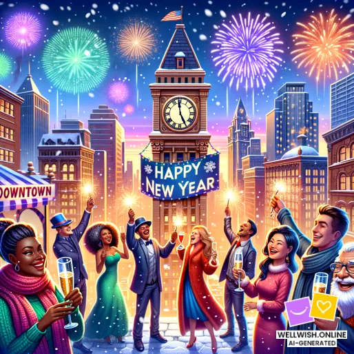 Greeting Card New Year Reflections: Embrace Joy, Peace, and Inspiration