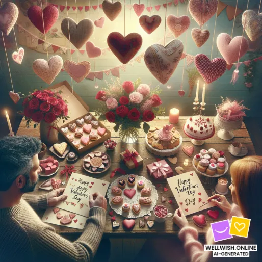 Greeting Card Celebrate Valentine’s Day with Joy, Warmth, and Love