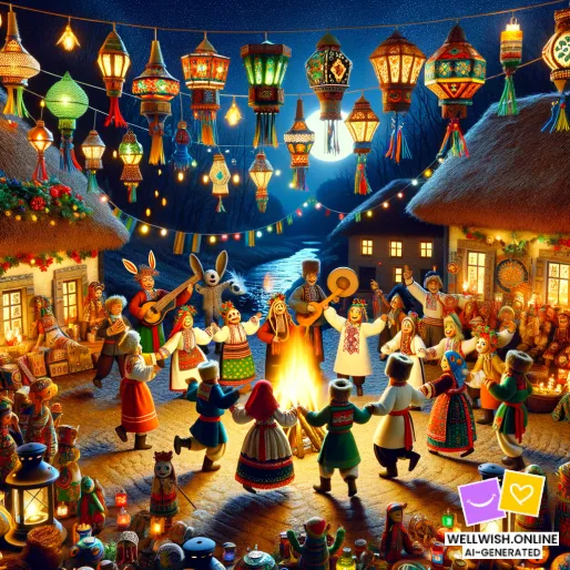 Greeting Card Celebrate Malanka: Embrace New Beginnings and Traditions