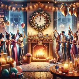 Листівка Радість Нового року: Прийміть мир, розвиток і відкриття