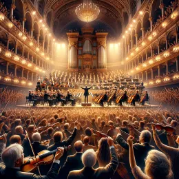 Greeting Card New Year Harmony: Inspiring Resolutions from Vienna Concert