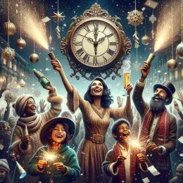 Greeting Card Embrace New Beginnings: Illuminate Your Life in 2024