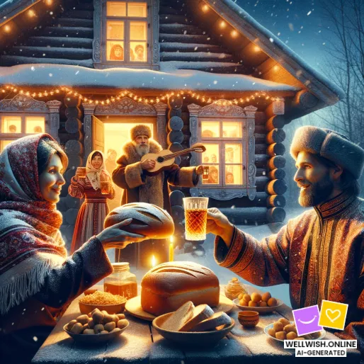 Листівка Прийміть Нові Починання: Побажання та Роздуми на Старий Новий Рік