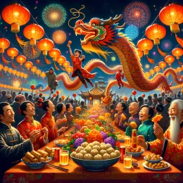 Greeting Card Lunar New Year Wishes: Joy, Prosperity, and New Adventures