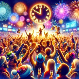 Greeting Card “Embrace New Adventures: Inspiring New Year Wishes 2024”