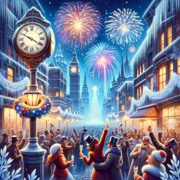 Листівка Новорічна магія: Прийміть радість, відкриття та задоволення